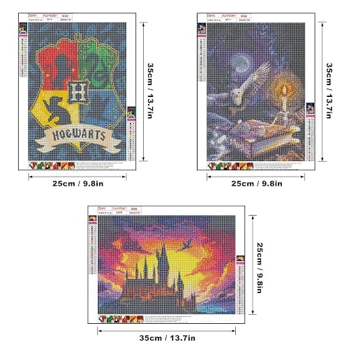 KNJSIEN Diamond Painting Art Kits for Adults Movie Diamond Painting Stickers Full Round Drill DIY Arts, Size 12"x16" thumbnail 3