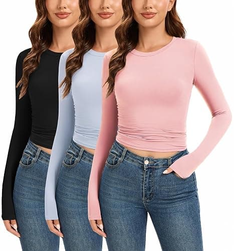 skims dupe long sleeve shirt pack - Image 1