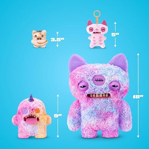 Fuggler Fugglercorns 9 Inch Plush Collectible Toy (Oogah Boogah) by ZURU | Funny Ugly Monster with signature teeth, soft & huggable collectible plush, for fans & collectors, gift for tweens & teens thumbnail 3
