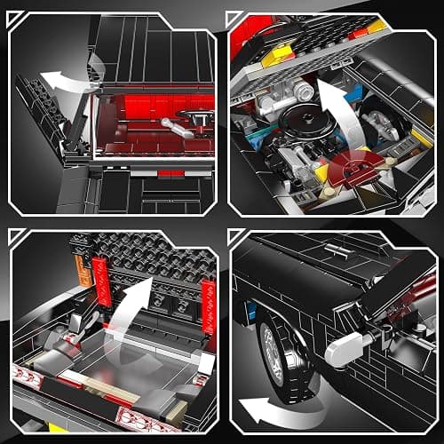 Mould King 10199 Car Model Kits, MOC Bricks Collectible Sports Car Building Blocks, Static Version 1563 PCS thumbnail 3