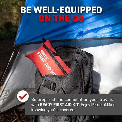 Ready First Aid 107 Piece First Aid Kit - Camping, First Aid Kit, Camping Essentials, Hiking, Home Essentials, Car Emergency Kit, Hiking Gear, First Aid Kit Travel, Car Essentials, Survival Stuff thumbnail 5