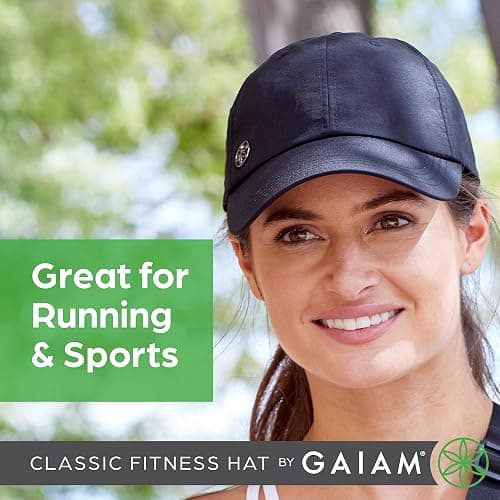 Gaiam Women's Classic Fitness Running Hat - Ponytail Hats with Quick-Dry Sweatband for Hiking & Summer Beach Vacation thumbnail 3