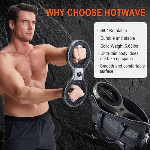 HOTWAVE Burn Machine Plus – Upgraded 360° Rotating Shoulder Machine, Arm Trainer with Enlarged Inner Ring, Heavy-Duty Steel Build, Portable Home Gym Equipment for Full Body Workout & Boxing Training thumbnail 8