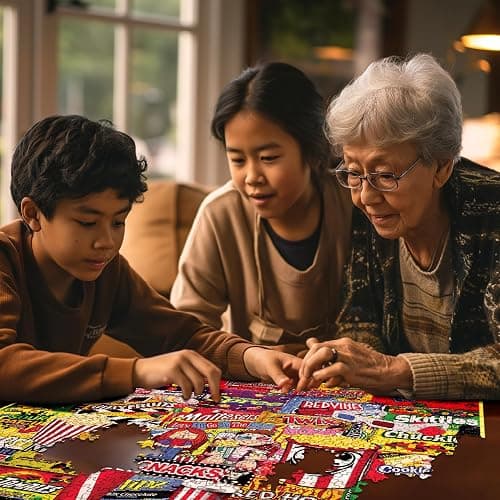 White Mountain - Movie Snacks - 1000 Piece Jigsaw Puzzle for Adults, Children, + Grandparents thumbnail 5