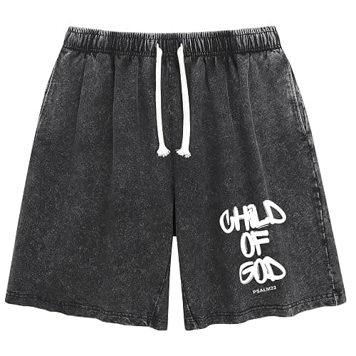 Child of God Christian Faith Unisex Vintage Washed Stylish Casual Shorts - Image 1
