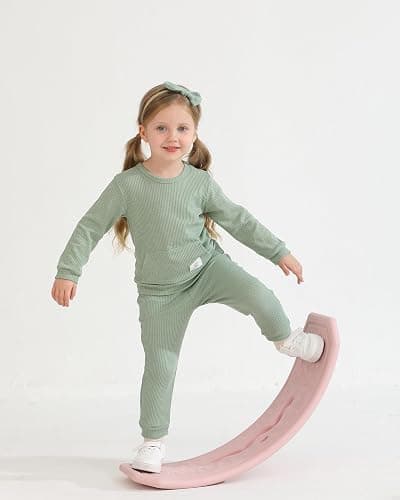 Weebaby Toddler Girl Clothes Infant Girl Sweatsuit Baby Pant Set Outfits Fall Winter Clothing Little Clothes for Girl thumbnail 4