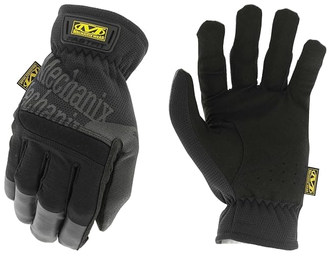 Mechanix Wear FastFit Work Gloves - Anti-Slip & Abrasion Resistant Heavy Duty Gloves - Touchscreen Compatible - Vibration Damping - Multipurpose Use - X-Large - Black - Image 1