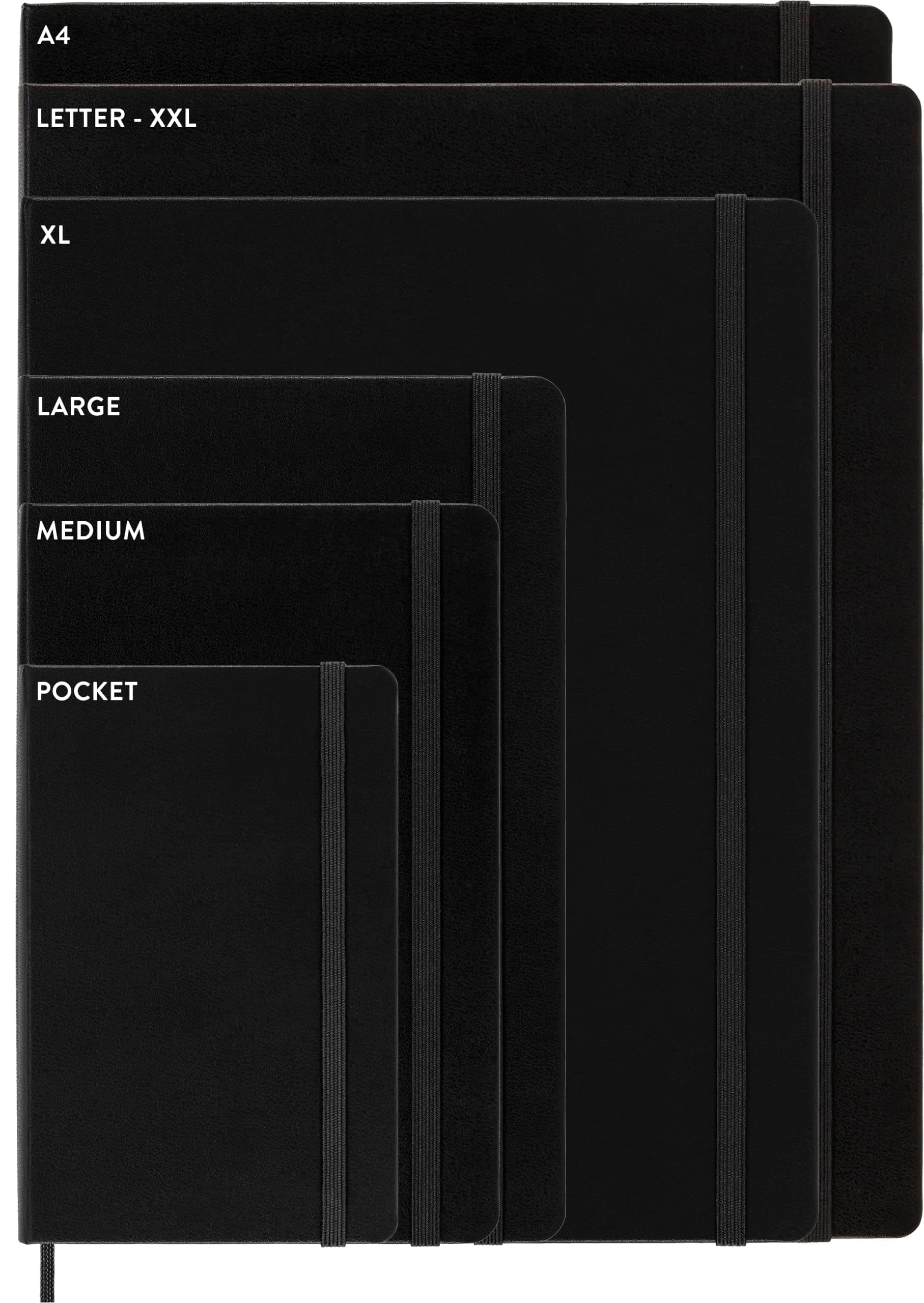 Moleskine - Cuaderno clásico, tapa dura, mediano (4.5 x 7 pulgadas), liso/en blanco, negro, 208 páginas thumbnail 7