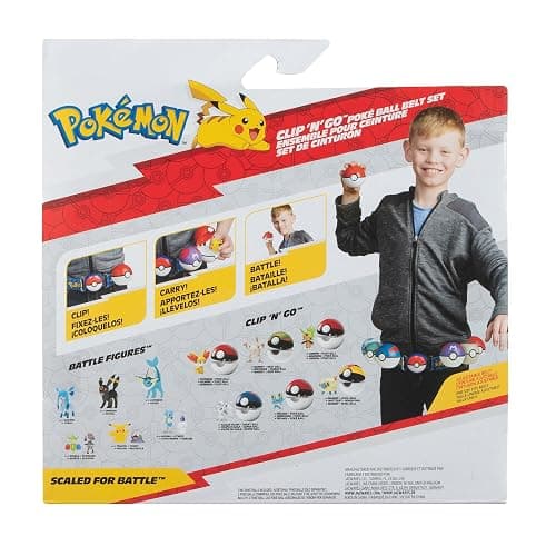 Pokémon PKW3161 Set-2-Inch Squirtle Battle Figure with Clip ‘N’ Go Plus Net Ball Accessories, Schiggy Belt Set thumbnail 8