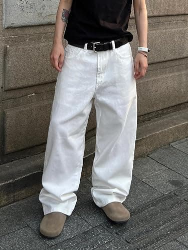 DFGIGT Men's Wide Leg Regual Fit Y2K Jeans Hip Hop Streetwear Denim Pants Casual Skateboard Trousers thumbnail 4