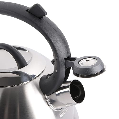 Mr. Coffee Flintshire Stainless Steel Whistling Tea Kettle, 1.75-Quart, Brushed Satin thumbnail 5