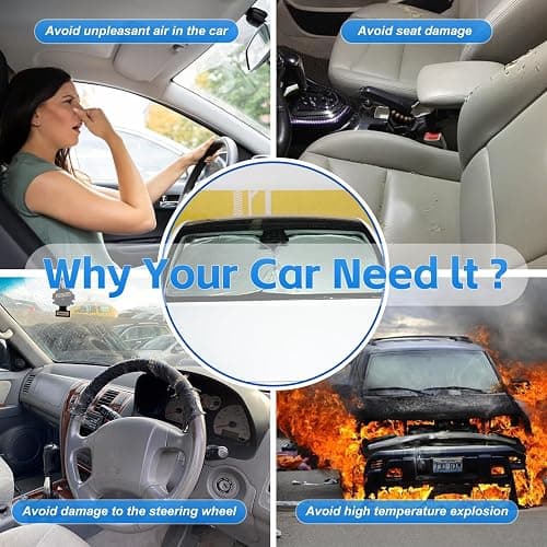 for Hyundai Tucson 2022 2023 2024 2025 2026 Windshield Sun Shade Front Window Shade Custom Fit Tucson Accessories Sun Visor Foldable Shade Blocks UV Rays Summer Must Have Car Accessories thumbnail 5