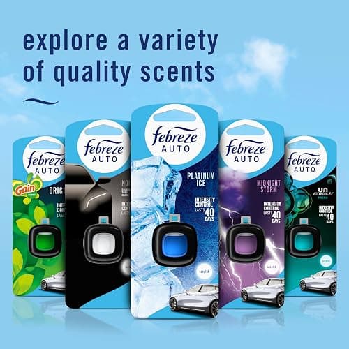 Febreze AUTO Air Freshener, Odor-Fighting Automotive Vent Clip, Old Spice Swagger Scent, 8 Count thumbnail 8
