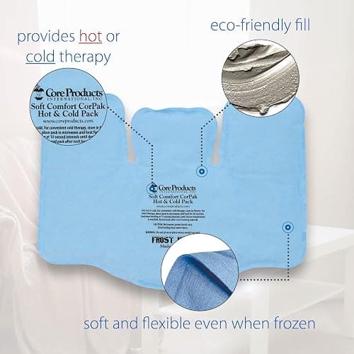 Core Products Soft Comfort CorPak – Reusable Hot & Cold Therapy Pack, Ice Pack for Injuries, No-Frost Compress, Great Holiday Gift for Muscle, Back & Joint Pain Relief – 11" x 15", Made in USA thumbnail 5