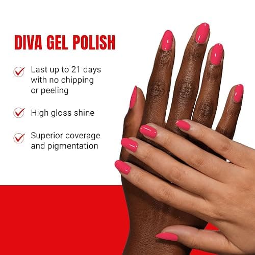 DND Diva Gel Polish Set, First Class Collection, UV/LED GelPolish and Air Dry Nail Lacquer, Matching Chip-Free Polish Duo, 0.5 Fl Oz Each thumbnail 2