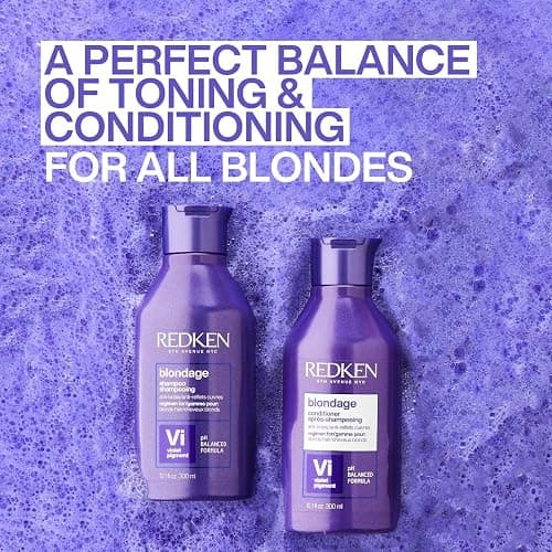 Redken Blondage Purple Shampoo and Conditioner Set For Blonde & Highlighted Hair - Neutralizes Brass & Moisturizes Hair With Pure Violet Pigments, Color Depositing, 10.1 Fl Oz (Pack of 2) thumbnail 9