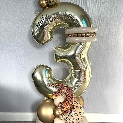 80th Birthday Balloons Champagne Gold for Women, 40 Inch Giant Gold Foil Number 80 Balloons Self Inflating, Light Gold Digit 8 & 0 Helium Balloons for Men 80th Anniversary Party Decorations Supplies thumbnail 5