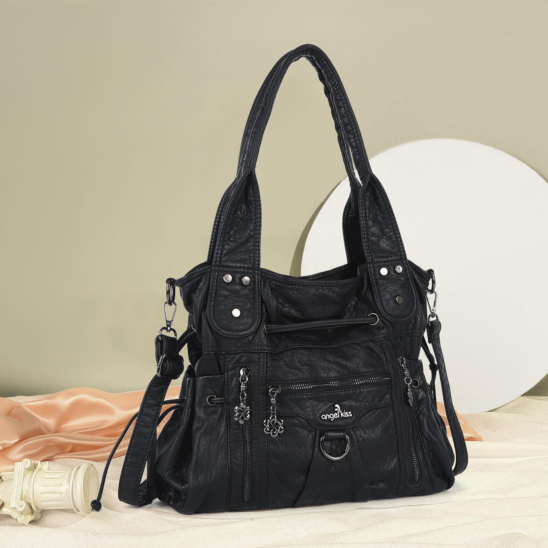 Angel Kiss Hobo Bags for Women Fashion Shoulder Bag Ladies Purses and Handbags Roomy Tote Bags Purse with Crossbody Strap thumbnail 8