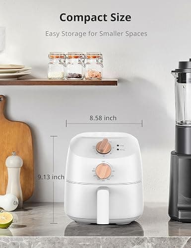 COMFEE' Compact 2.1 Quart Air Fryer with 12 Menu Options, Adjustable Timer & Temperature Control 80-204 degrees C, Dishwasher-Safe Nonstick Fry Basket thumbnail 2