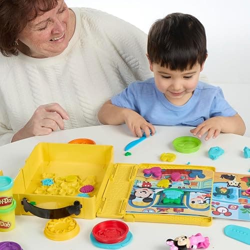 Play-Doh Disney Junior Mickey Mouse Clubhouse, Shape a Story Playset, Storage & Travel, Arts & Crafts Preschool Toys for Kids 2+ thumbnail 10