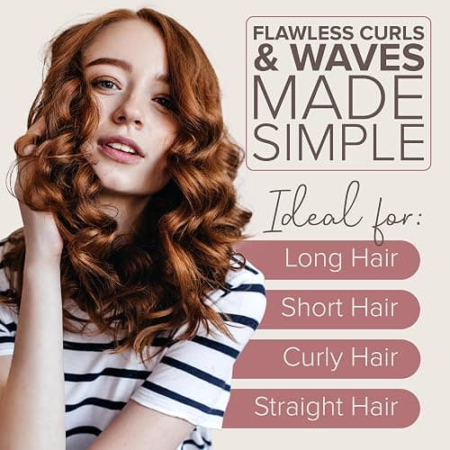 Heatless Curlers Set For Effortless Curls & Waves (5pc Set) NYK1 Satin Hair Curlers No Heat For Overnight Heatless Curls - 40" Curling Rods For Comfortable Easy Styling For All Hair Types And Lengths thumbnail 5