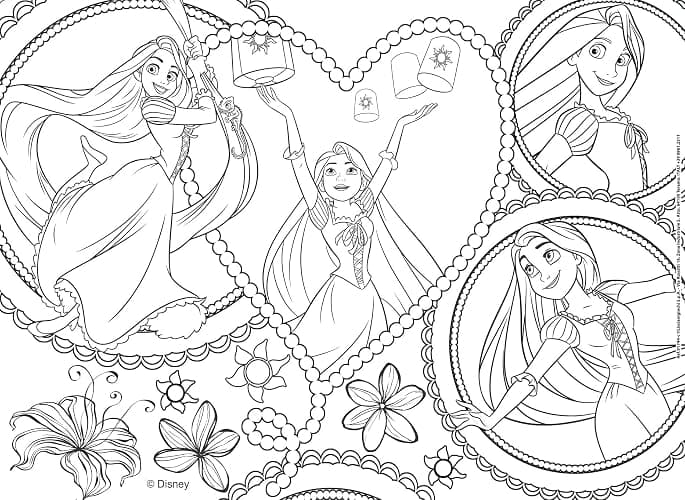 Lisciani - DISNEY PRINCESSES - 4 Puzzles pour Enfants dès 4 ans - 4 x 48 pièces - MaxiFloor 35x25 cm - Puzzles 2 en 1 - Double Face avec Verso à Colorier - Jeux Educatifs Favorisant la Concentration thumbnail 9