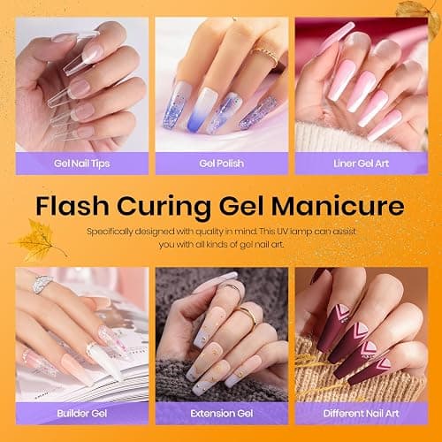 Beetles Mini Uv Light for Gel Nails Flash Curing Innovative with Smart Sensor for Easy and Fast Extension System, Portable Manicure Uv Led Light for Gel Nail Polish Diy thumbnail 4