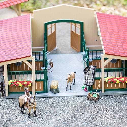 Schleich Farm World - 96PC Riding Center with 2 Horse Figurines, Rider Figure, and Accessories - Screen Free, Realistic Farm Animal Toys for Girls and Boys - Kids 3+ | 42195 thumbnail 5