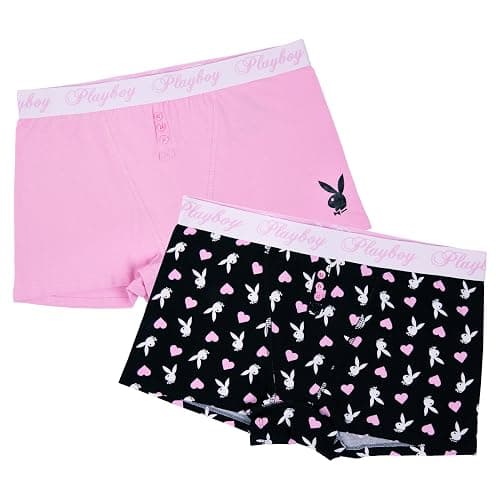Playboy Women's Juniors Ladies Bunny Print Underwear and Sports Bra Sets in Sizes XXS-XL thumbnail 3