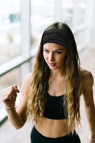 Huachi 4 Packs Bow Headbands for Women Girls, Wide Head Bands for Women's Hair Non Slip Soft Elastic Hair Bands, African Thick Workout Gym Turban Bandanas Head Wraps Hair Accessories (Fashion) thumbnail 5