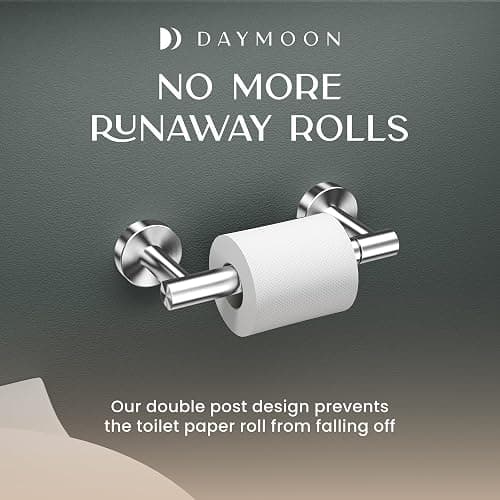 Day Moon™ - Toilet Paper Holder - Modern Roll Holder for Bathroom - 1 Pack - Wall Mount - Classic, Polished Chrome thumbnail 6