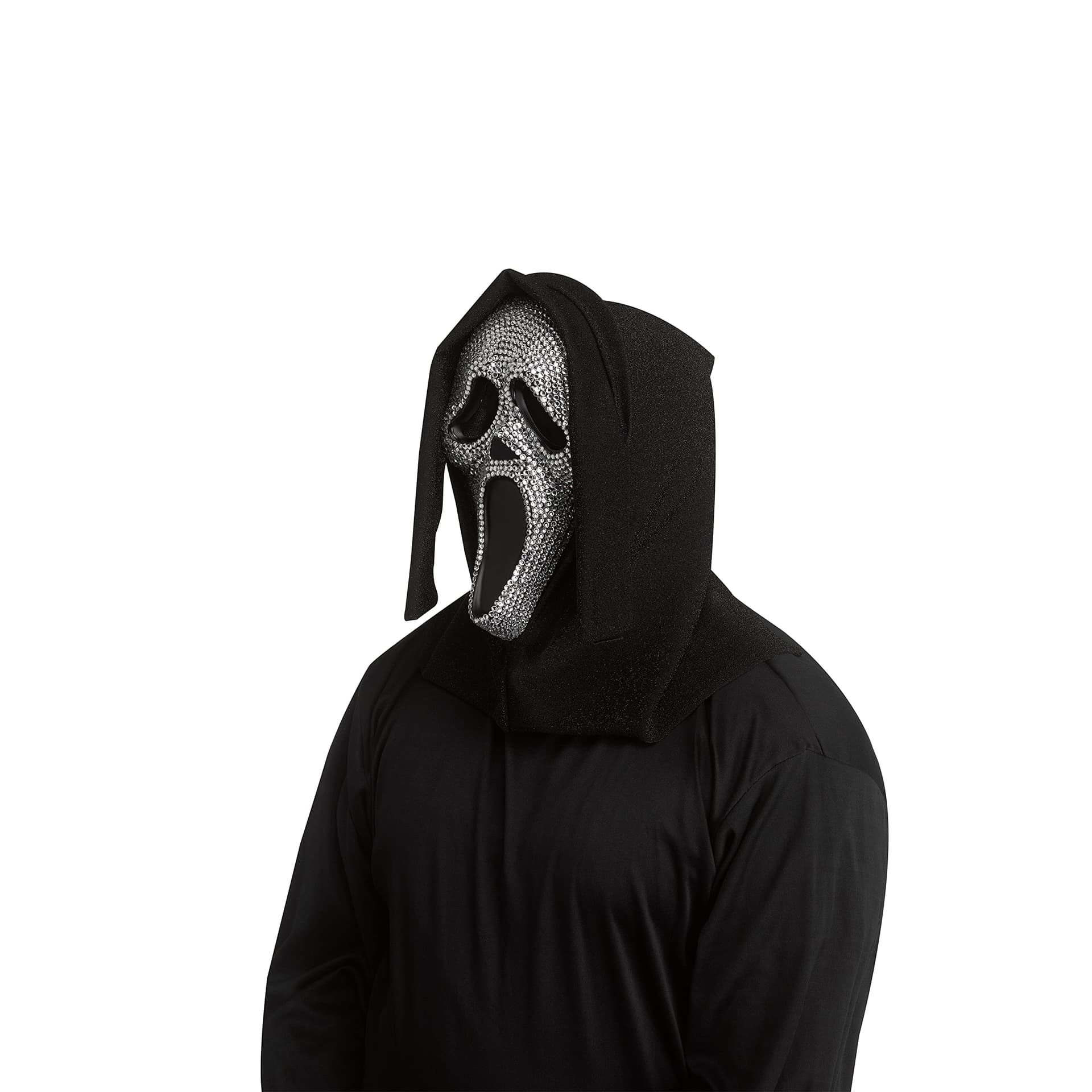 FunWorld Unisex Adult Ghost Face Crystal Bling Mask thumbnail 3