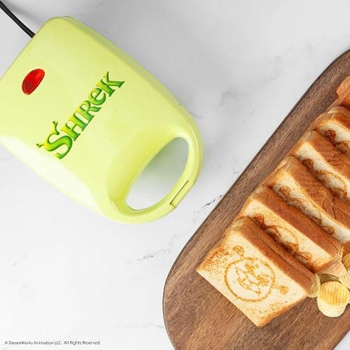 Uncanny Brands Shrek Sandwich Maker - Small Kitchen Appliance - Image 1