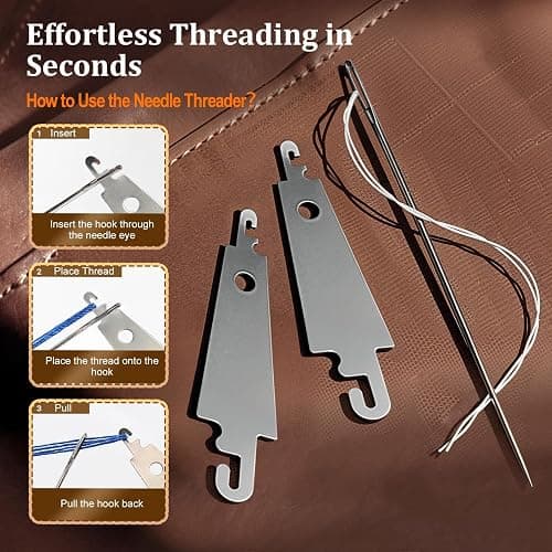 LIBLAIN Mini Sewing Kit with Big Eye Steel Needles for Adults and Beginners | Small Sewing Kit for Travel, Needle and Thread Kit for Hand Sewing (43Pcs) thumbnail 5