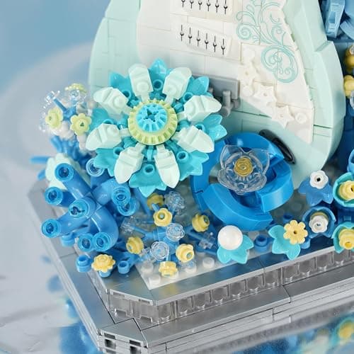 Conlinktion Flower Bouquet Guitar Building Blocks Set, 1125PCS Music Instruments Guitar Bricks Set, Gifts for Adults and Kids (bass) thumbnail 6