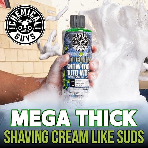 Chemical Guys CWS 110 64 Honeydew Snow Foam Car Wash Soap (Works with Cannons, Foam Guns or Bucket Washes) Safe for Trucks, Motorcycles, RVs & More, 64 fl oz (Half Gallon), Honeydew Scent - 64 Fl Oz (Pack of 1) - HONEYDEW thumbnail 4