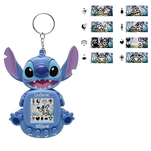 Lexibook, Disney Stitch, My Best-e, Portable Games Console, Interactive and Educational Companion for Children, 8 Game Categories, Coloured Screen, Blue, JLMB10D thumbnail 2