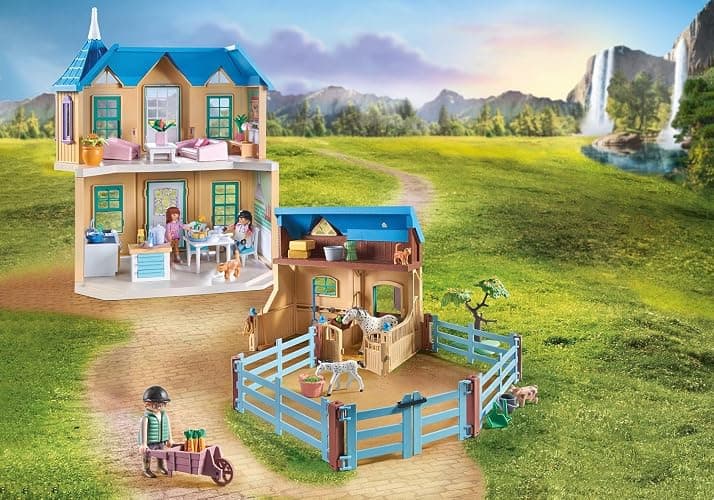 PLAYMOBIL Horses of Waterfall 71357 Hufschmied Ben & Achilles, interaktive Pferdepflege auf der Waterfall Ranch, nachhaltiges Spielzeug für Kinder ab 5 Jahren thumbnail 6