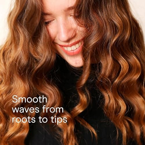 Conair Double Ceramic 3 Barrel Curling Iron, Triple Barrel Waver Hair Tool Creates Deep, Continuous Waves, Hair Curler for All Hair Lengths, White/Rose Gold thumbnail 5