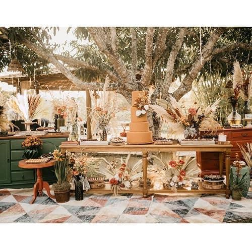 Dried Pampas Grass Decor, 100 Stems Pampas Grass Contains Bunny Tails Dried Flowers, Reed Grass Bouquet for Wedding Boho Flowers Home Table Decor, Rustic Farmhouse Party (17", White and Brown) thumbnail 2