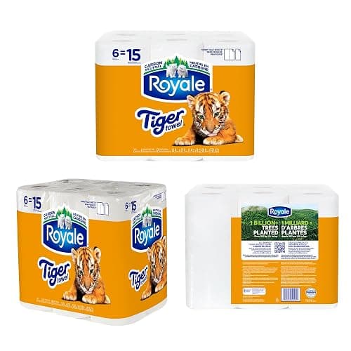 Royale Tiger Strong Paper Towel, 12 Equal 30 Rolls, 123 Sheets per Roll thumbnail 8