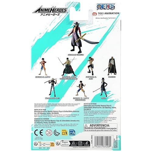 ANIME HEROES - One Piece - Dracule Mihawk Action Figure | One Piece 6 Inch Action Figure Anime Heroes - Dracule Mihawk thumbnail 10