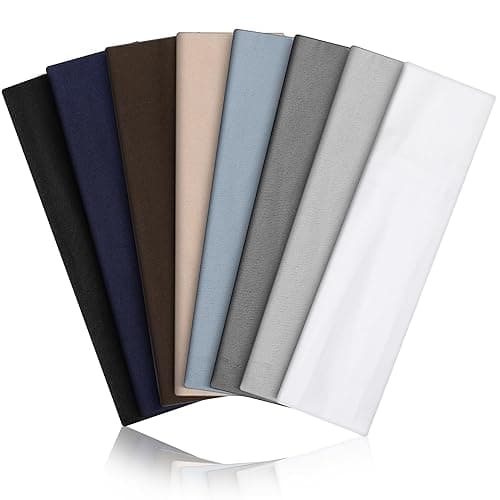 8PCS Summer-Exclusive Non Slip Sports Elastic Soft Running Fashion Headbands Absorb Sweat for Women & Men Working Out, Travel - Image 1