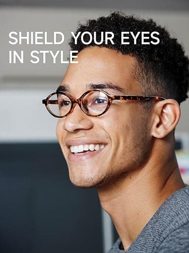 Icesor Oval Blue Light Blocking Glasses Vintage Y2K Anti Eyestrain Protection TV Computer Gaming for Women Reno thumbnail 6
