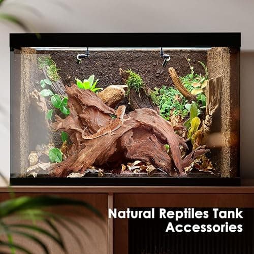 Jorewood Natural Aquarium Driftwood for Fish Tanks & Reptile Terrariums – Safe Fish Tank Decorations, Unique Twisted Branches 3-Piece 7-11 Inch Low Tannin, Easy to Sink thumbnail 6