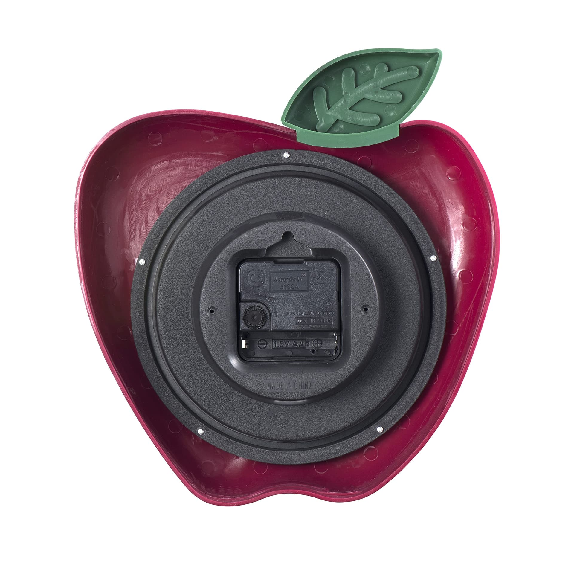 Westclox RA37340 3-Dimensional Apple 10" Wall Clock, Multicolor thumbnail 2