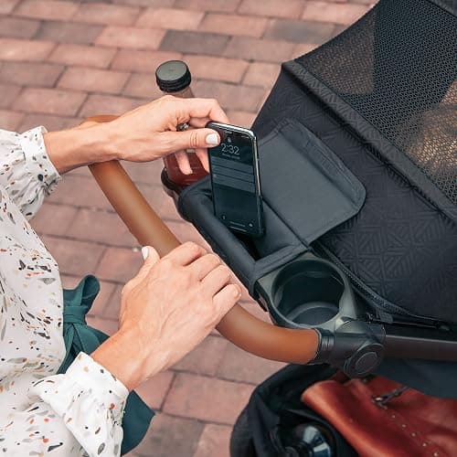 Chicco Bravo Primo 3-in-1 Trio Travel System, Bravo Primo Quick-Fold Stroller with KeyFit 35 Zip Infant Car Seat and Base, Springhill/Black thumbnail 9