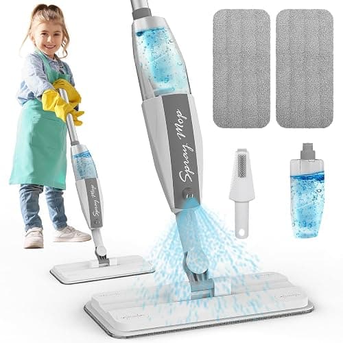 Toddler Mop that Really Works - Kids Spray Mop - Mini Size Cleaning Toy Set, Interactive Pretend Play Montessori Toys Gift for Toddlers Boys Girls Ages 3-6 thumbnail 8