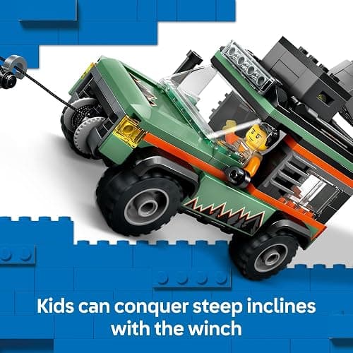 LEGO City Off-Road 4x4 Mountain Truck Toy - Building Toy Set for Kids, Boys and Girls, Ages 6+ - Fun Gift Idea for Birthdays and Holidays - with Adventurer Minifigure and Accessories - 60447 thumbnail 3