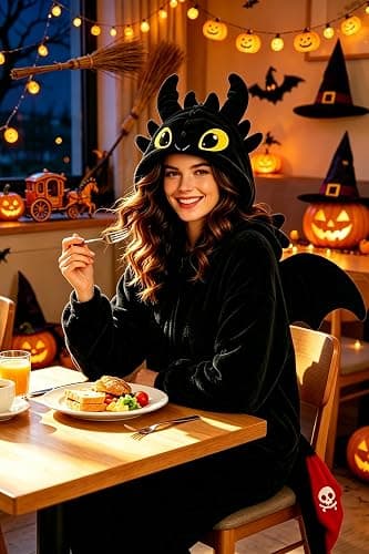 Cozy Dragon Onesie Pajamas, Unisex Adult Animal Party Cosplay Costume thumbnail 7